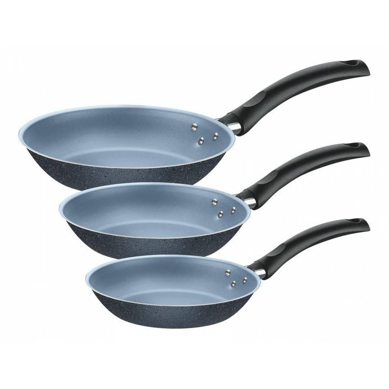 Juego de Sartenes Turim Azul 3pzas Tramontina