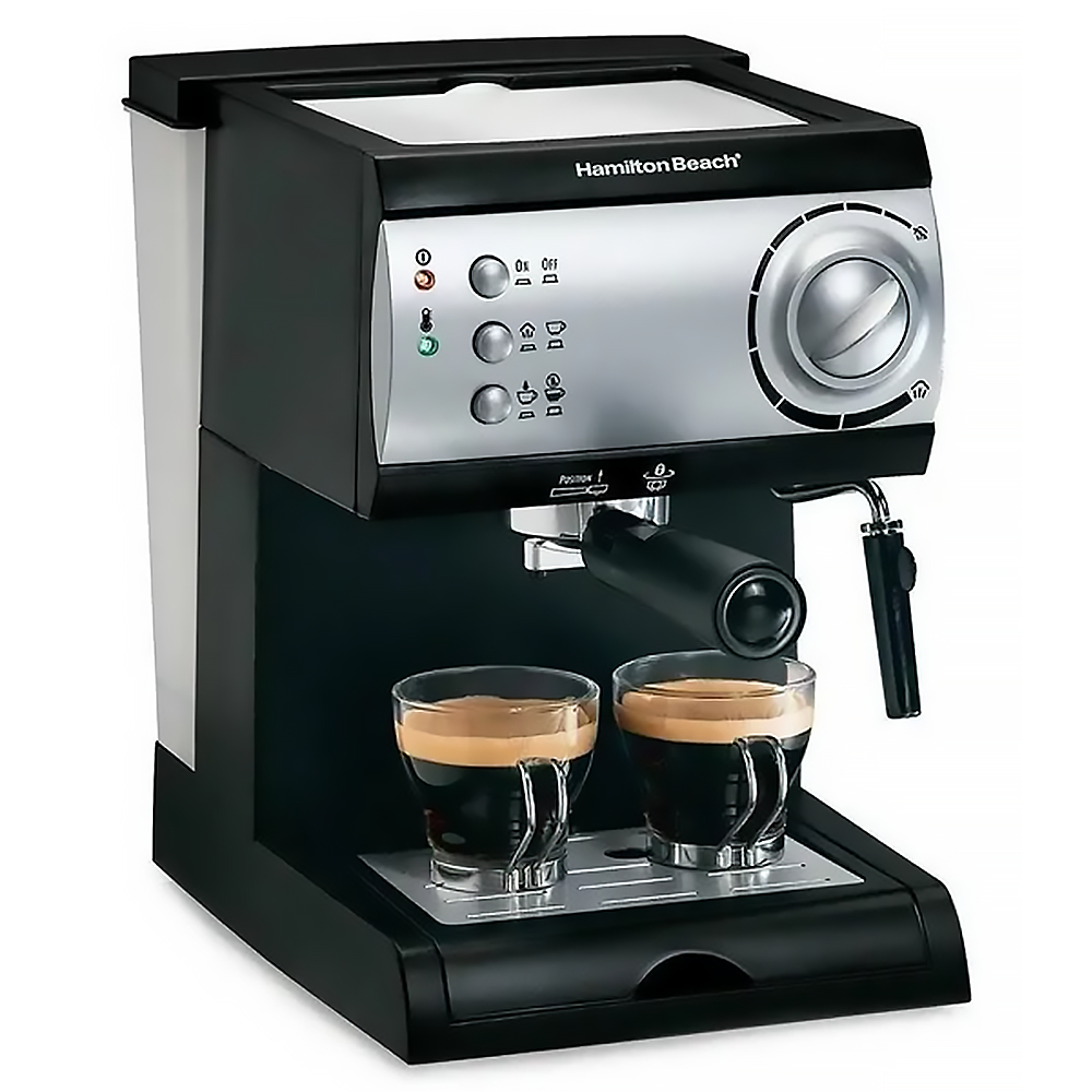 Cafetera Hamilton Beach 40715 negra 110v Expresso & Capuchino