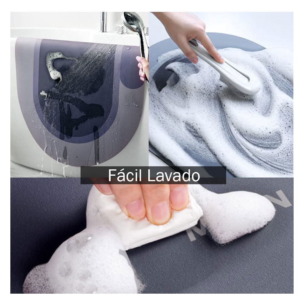 Tapete Absorbente Para Baño Lo Necesito Súper Absorbente Gris