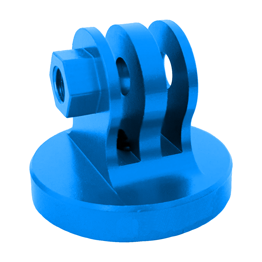 Adaptador Hembra Aluminio Azul Tripié Compatible GoPro Sport Cam
