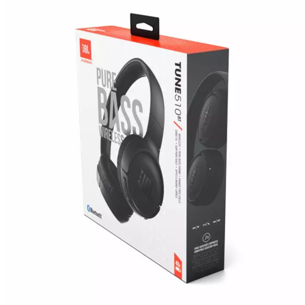 Audífonos JBL Tune 510BT Bluetooth 40 Horas Multipunto Negro