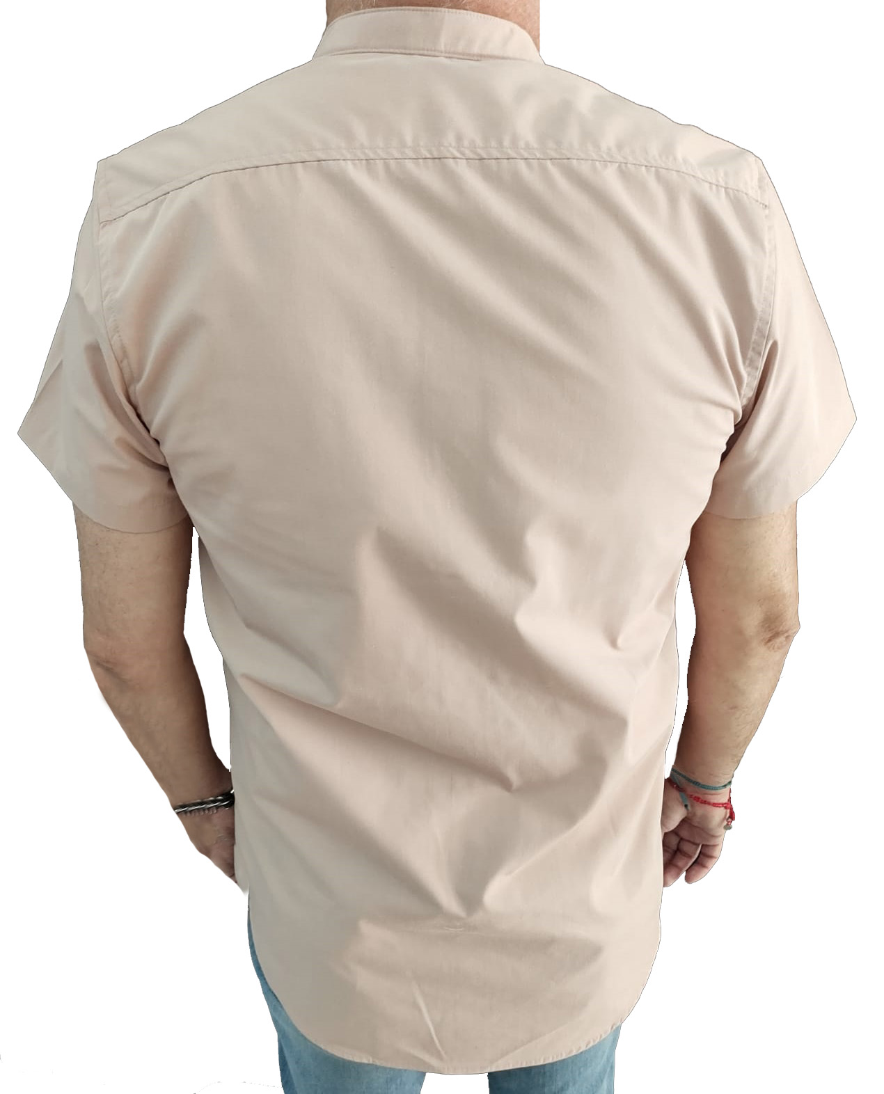 CAMISA CUELLO MAO PALO DE ROSA SAND DOLLAR PARA CABALLERO