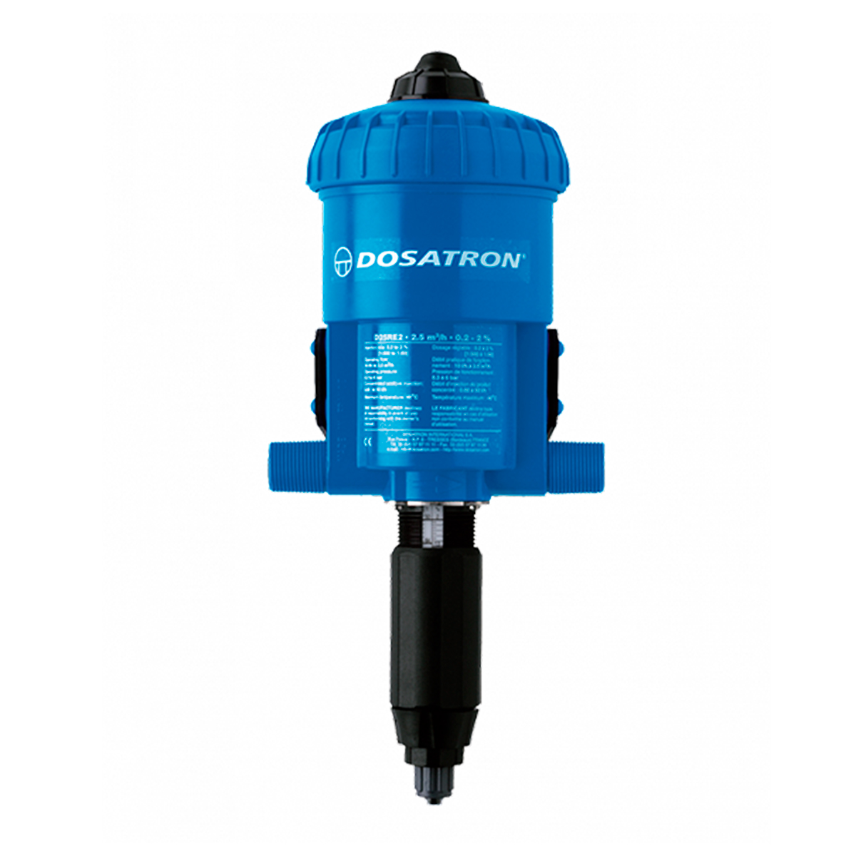 Dosificador Proporcional Dosatron Modelo: D25RE2VFII Flujo de: 0.05 - 11 GPM