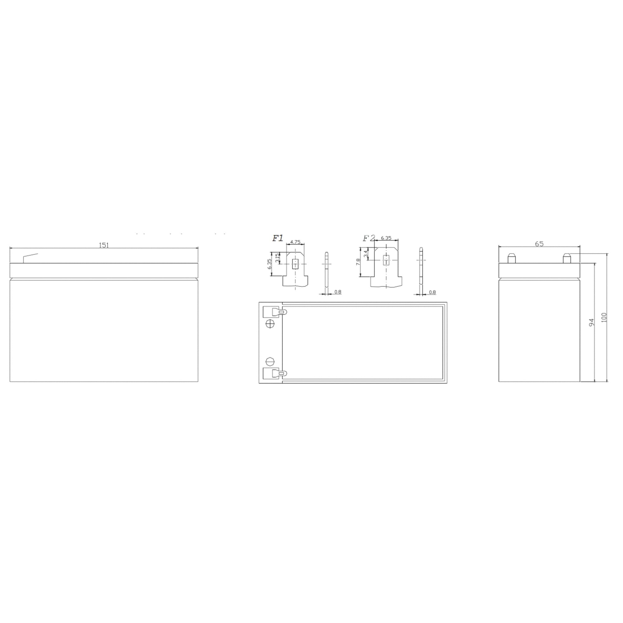 Batería de 12V-7AH, de reemplazo para Nobreak, sellada, libre de mantenimiento, Smartbitt SBBA12-7