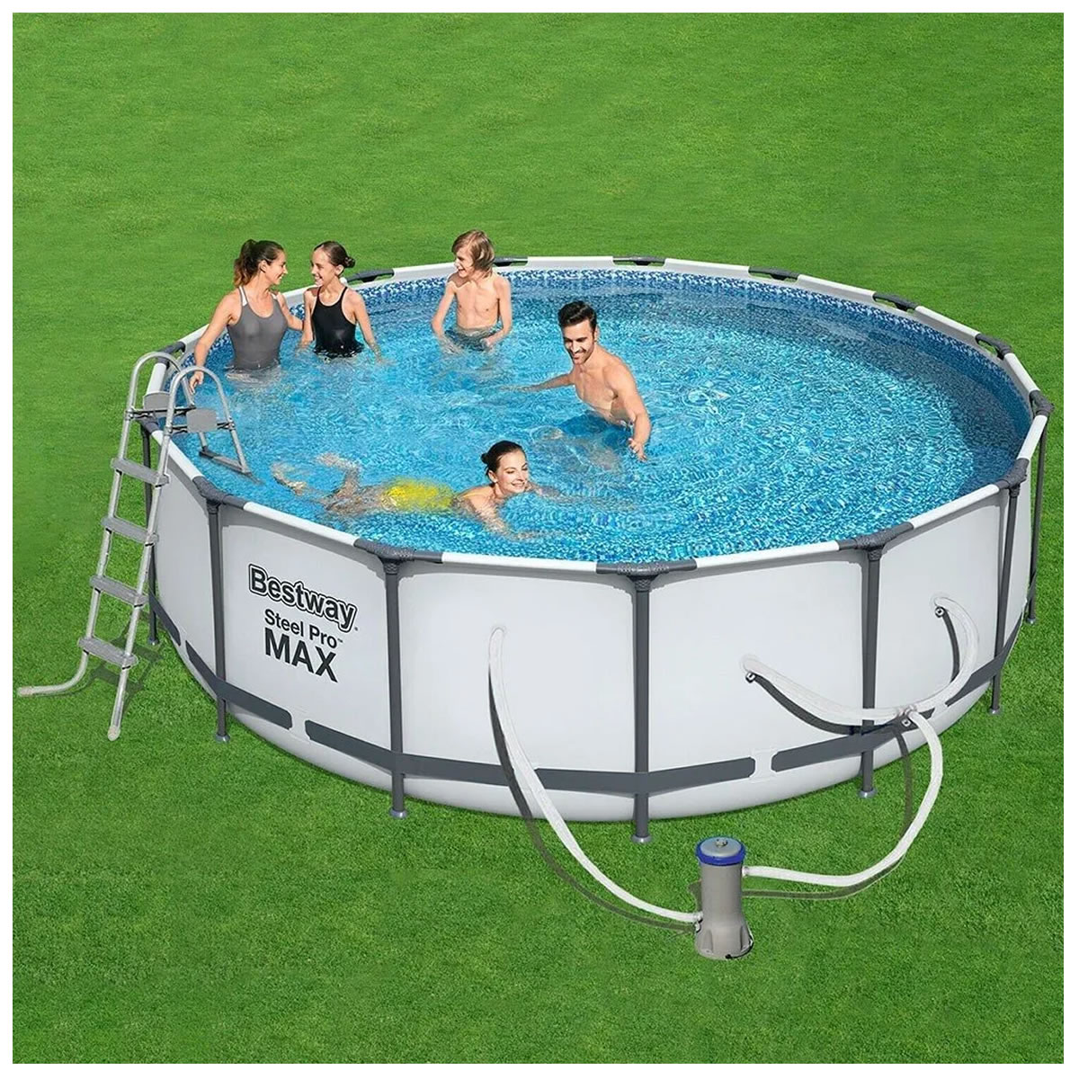 Alberca Redonda 4.5 m Bestway Steel Pro Max 56686 SMS