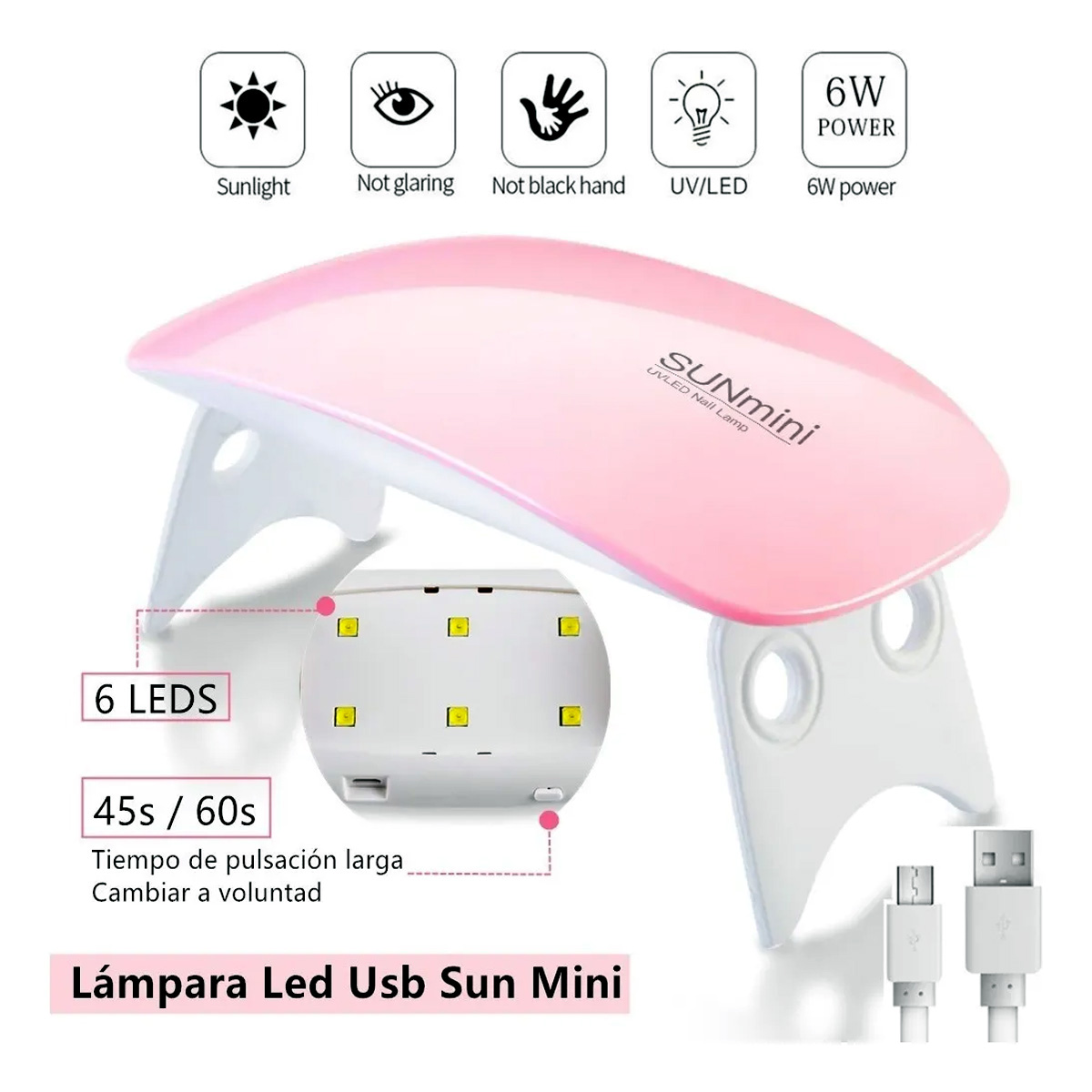 Accesorios Para Decoración De Uñas Manicura Set De Uñas Cosmetiquera Mini Lamp UV Pulidor De Uñas Esmaltes