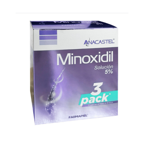 Minoxidil Premium 5% Anacastel 3 Pack 