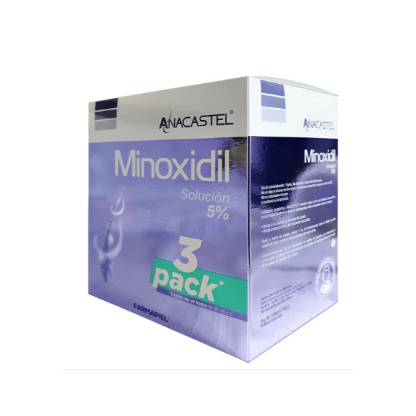Minoxidil Premium 5% Anacastel 3 Pack 