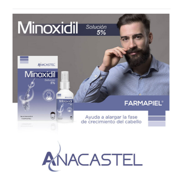 Minoxidil Premium 5% Anacastel 3 Pack 