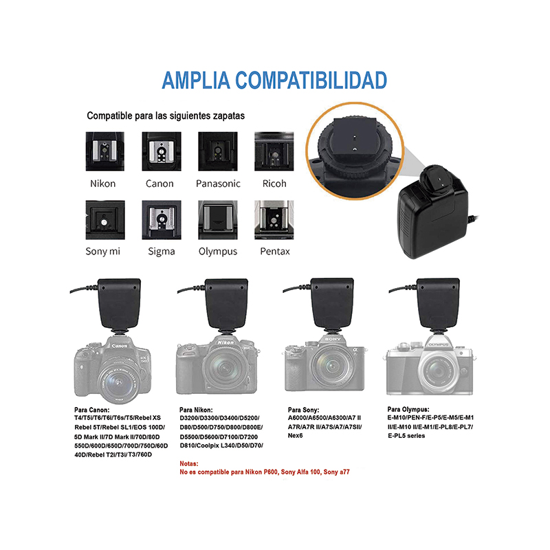 Ring Flash para Fotografia Macro LOVEFOTO