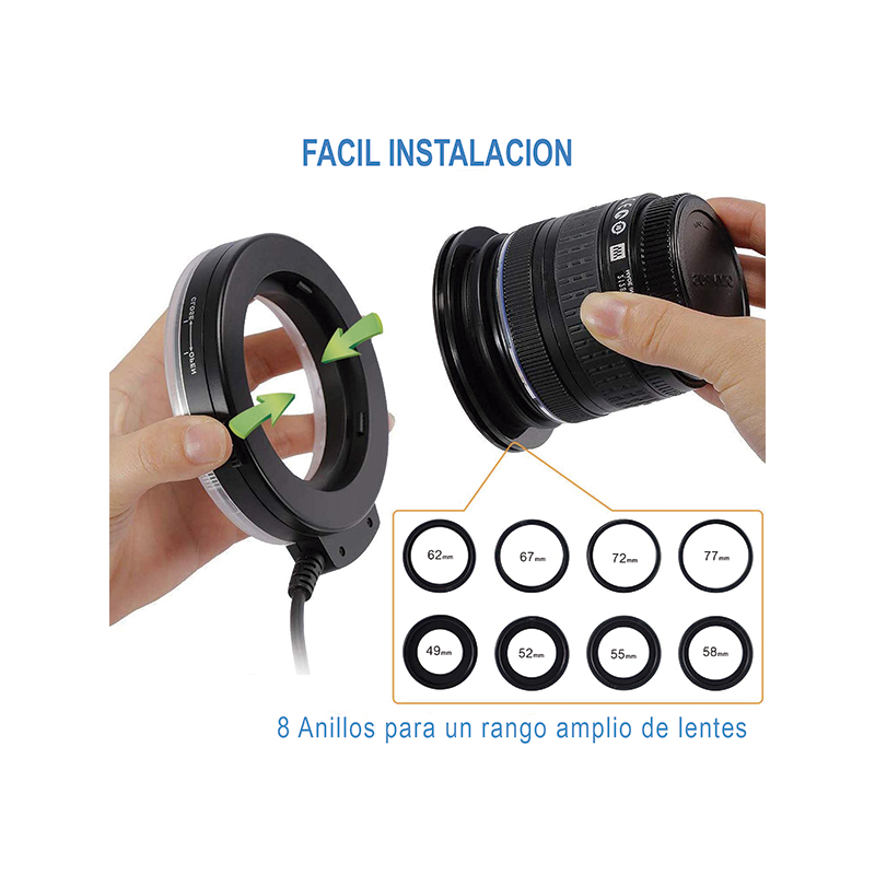 Ring Flash para Fotografia Macro LOVEFOTO