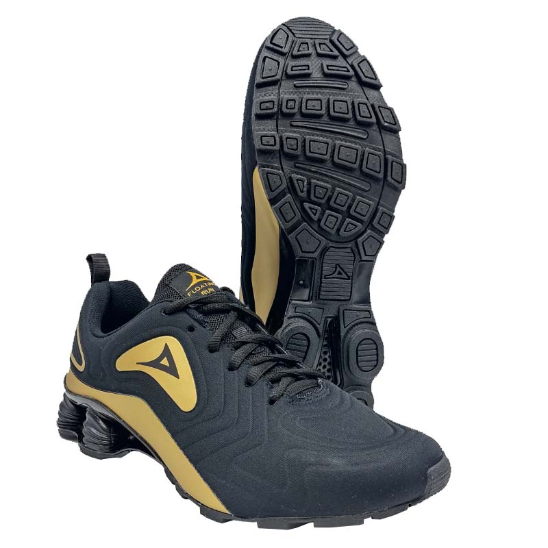 Tenis Pirma 4522 Negro Dorado Mujer Niña Originales Correr Ejercicio