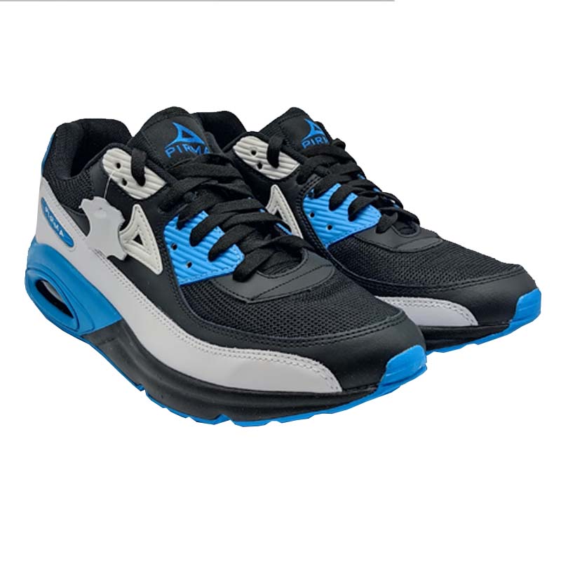 Tenis Pirma 5044 Negro Azul Hombre Originales Correr Ejercicio