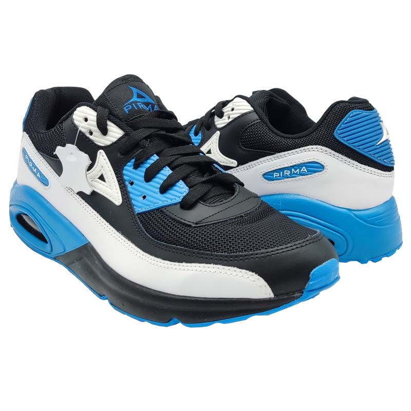 Tenis Pirma 5044 Negro Azul Hombre Originales Correr Ejercicio