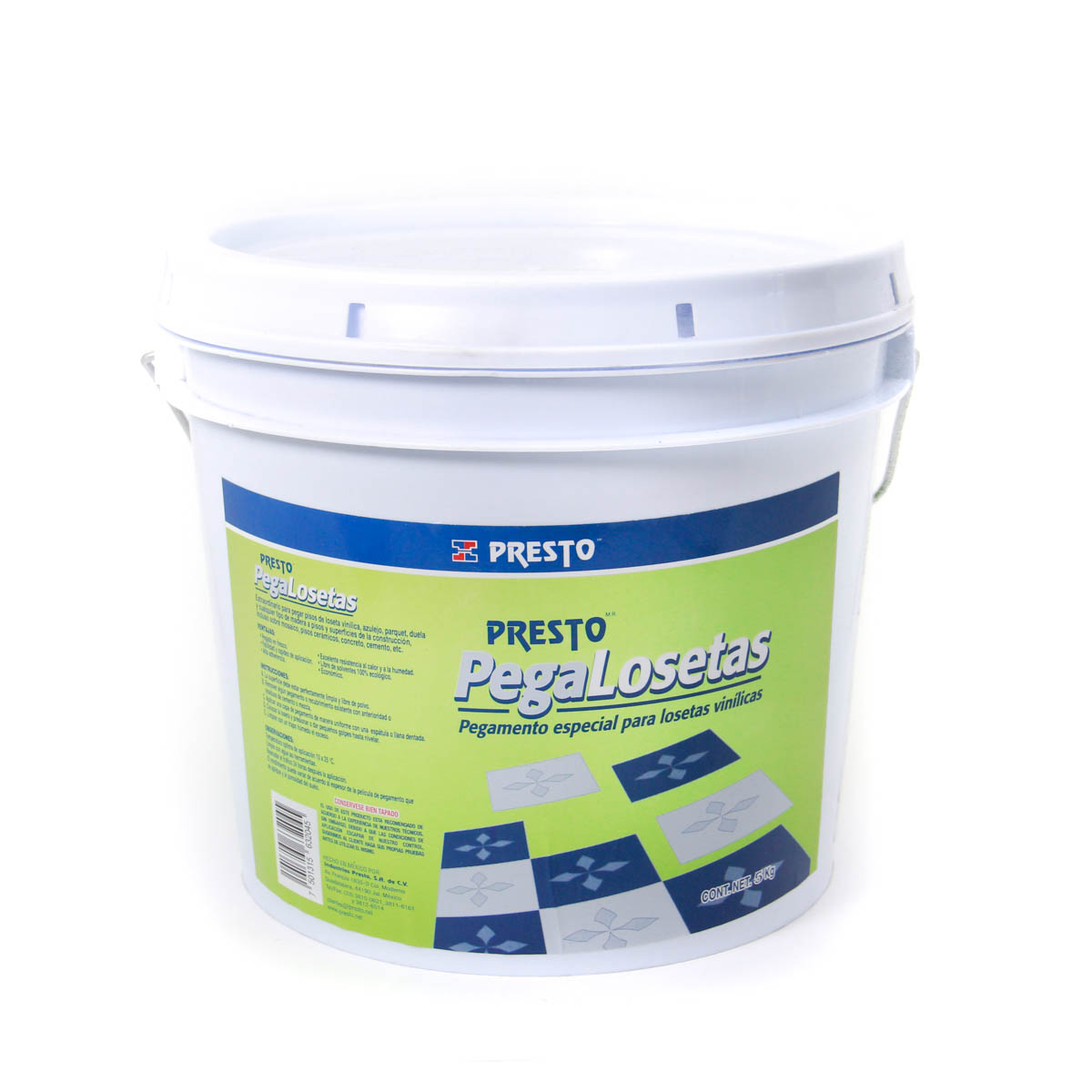 PEGAMENTO PRESTO PARA PEGAR LOSETAS CUBETA 5KG