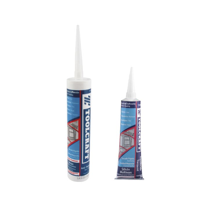 SILICON TRANSPARENTE USO GENERAL 300 ML Y 85 GR