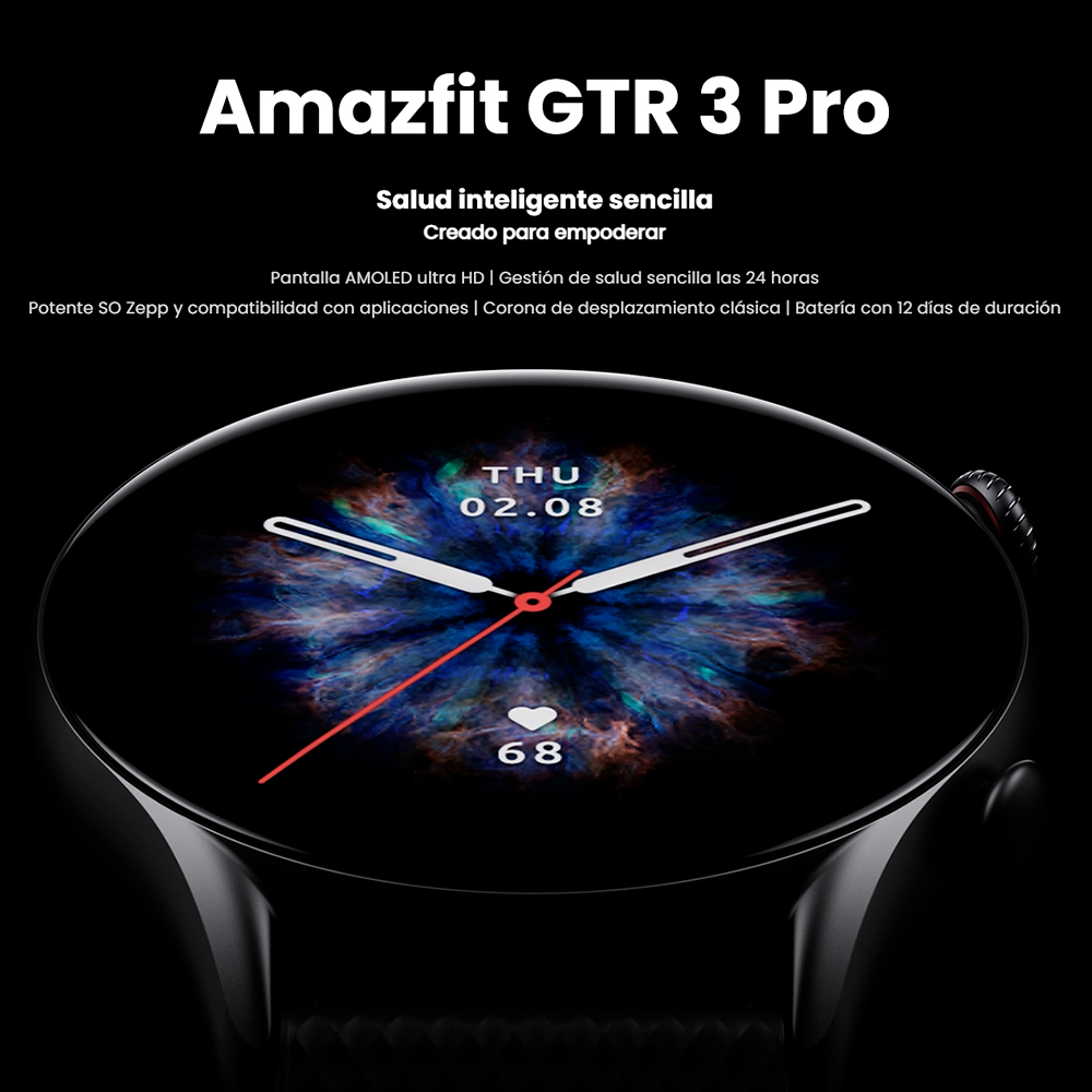 Smartwatch Amazfit GTR 3 Pro  Sumergible Alexa GPS