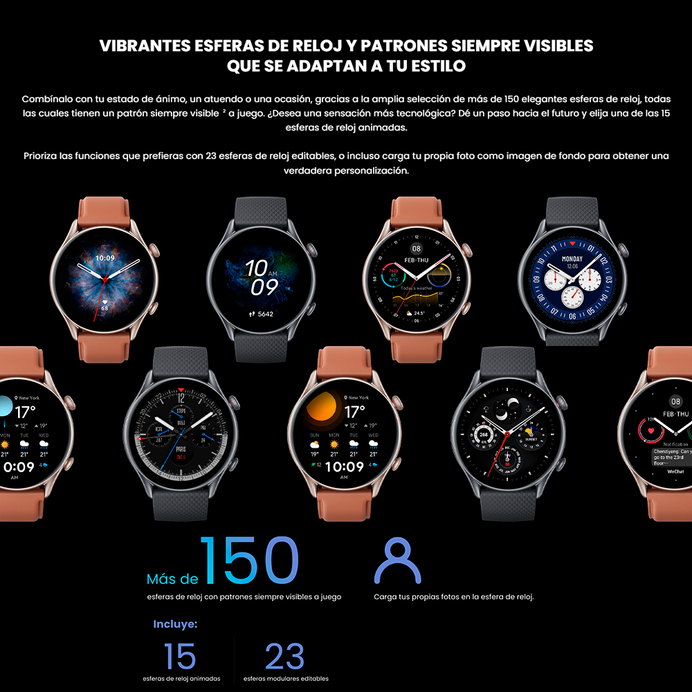 Smartwatch Amazfit GTR 3 Pro  Sumergible Alexa GPS