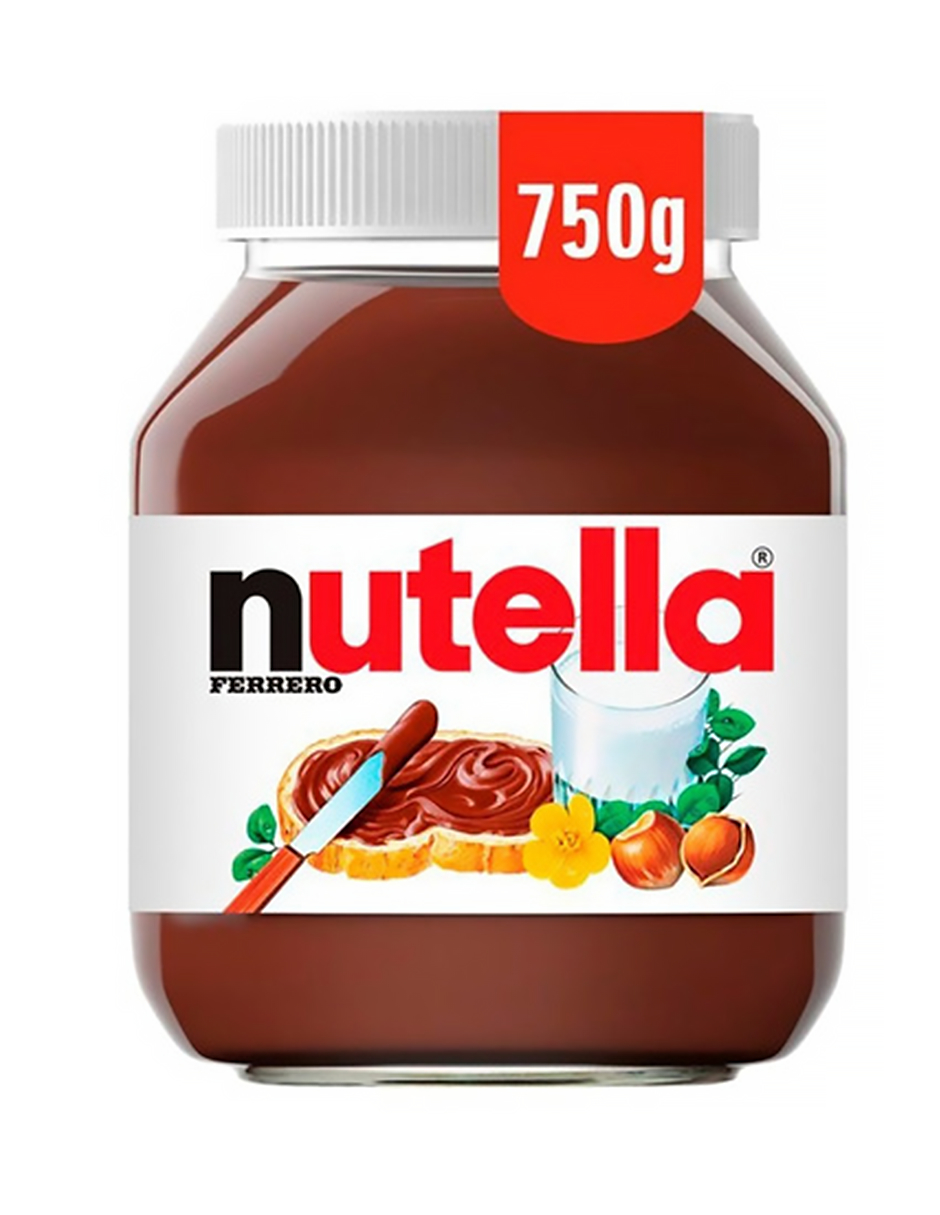 Nutella Ferrero Crema De Avellanas Con Cacao 750 Gramos