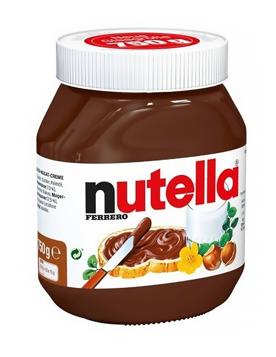 Nutella Ferrero Crema De Avellanas Con Cacao 750 Gramos