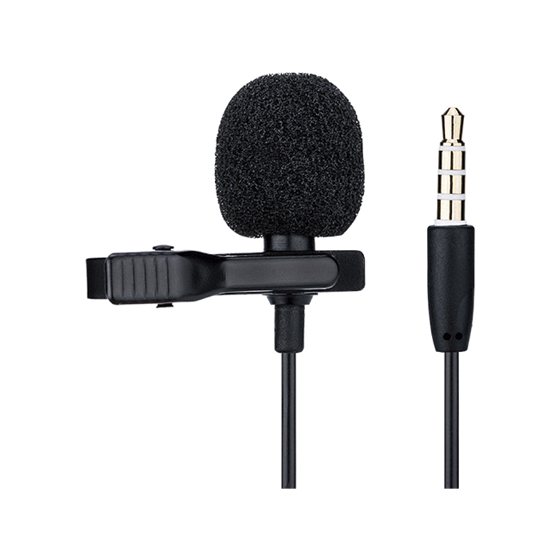 Micrófono Lavalier de Solapa para Celular JJC SGM-28 Color Negro
