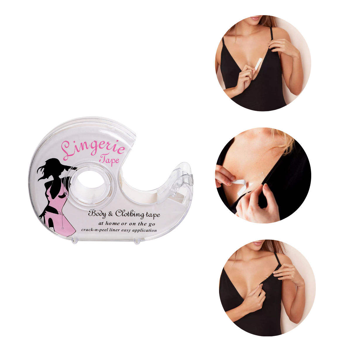 Extraoddinario Cinta Adhesiva Doble Cara Para Ajustar Ropa al Cuerpo Fashion Lingerie Tape