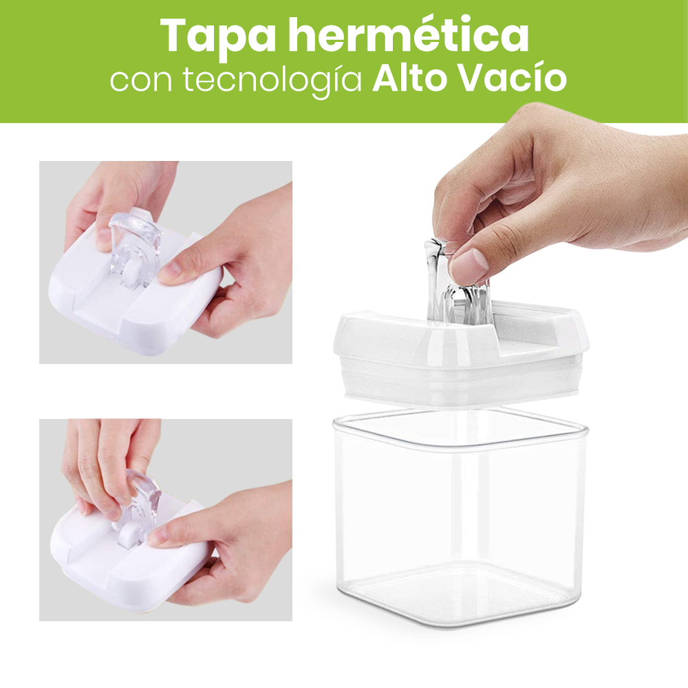 Contenedores Herméticos Lo Necesito Set 5 piezas Transparentes