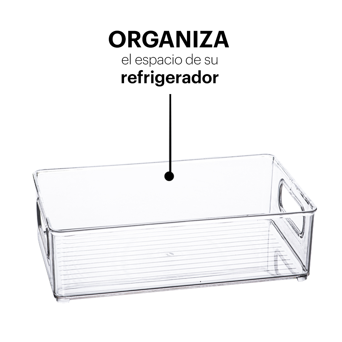 Organizadores Para Refrigerador Lo Necesito Set 4 piezas Transparentes