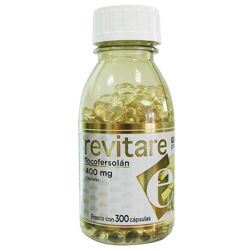 Revitare Vitamina E 400mg 300 Cápsulas.