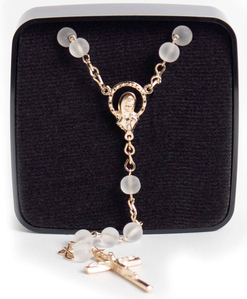 Rosario de Cuencas, con crucifijo y medalla milagrosa de la Virgen de Guadalupe Rosario de buena acción, Rosario de Paz