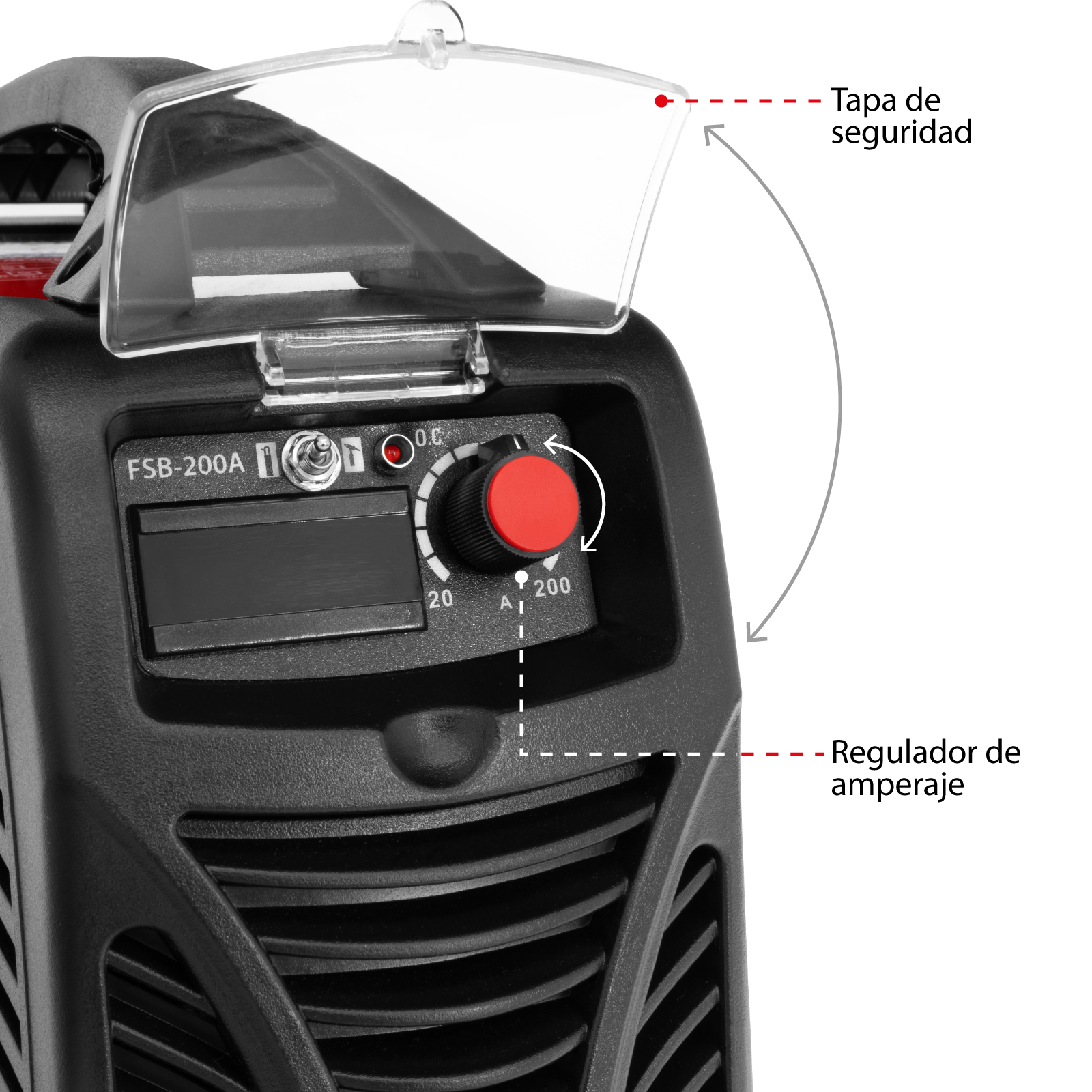 Soldadora Inverter Guardex Bivoltaje 110V/220V 200 AMP Incluye Accesorios