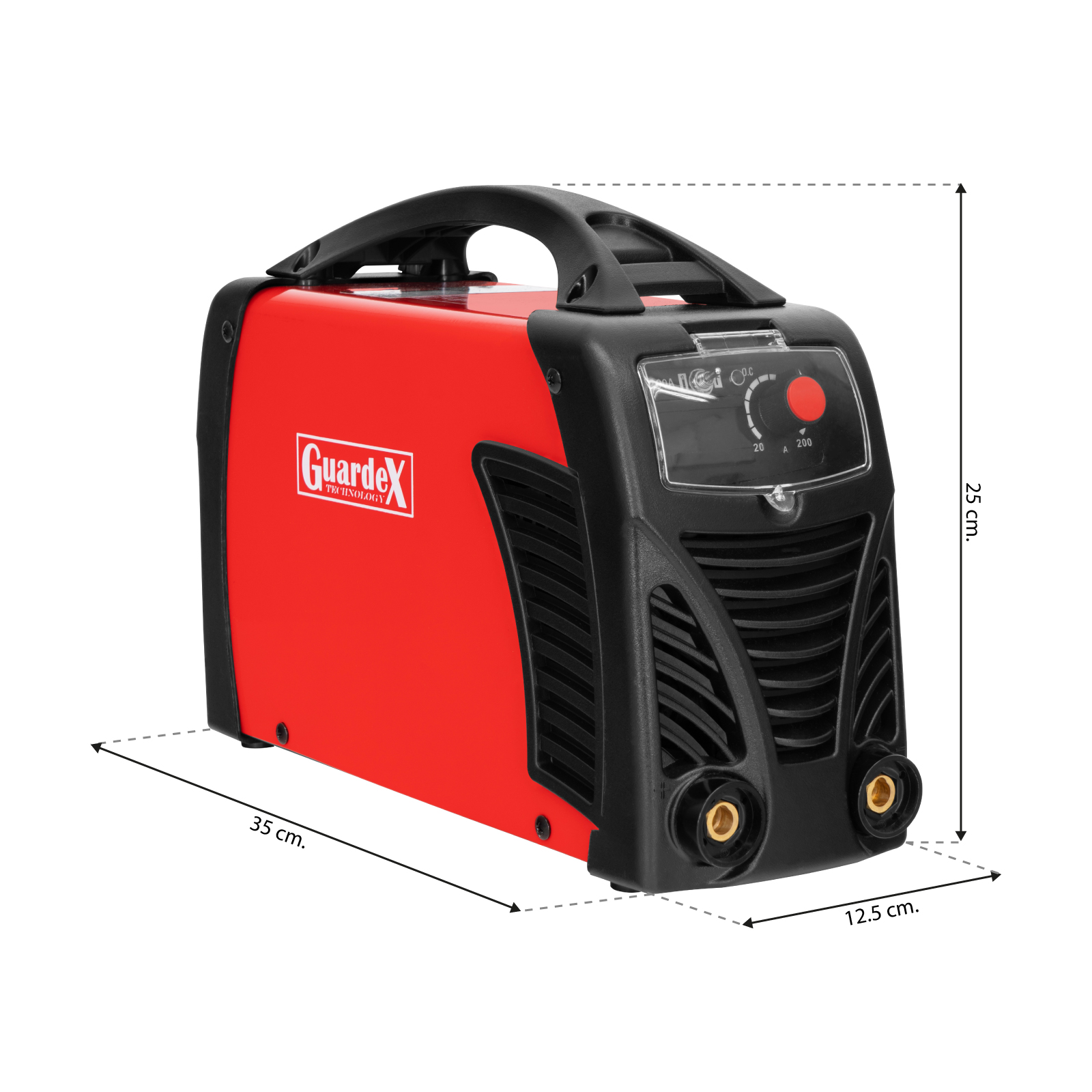 Soldadora Inverter Guardex Bivoltaje 110V/220V 200 AMP Incluye Accesorios