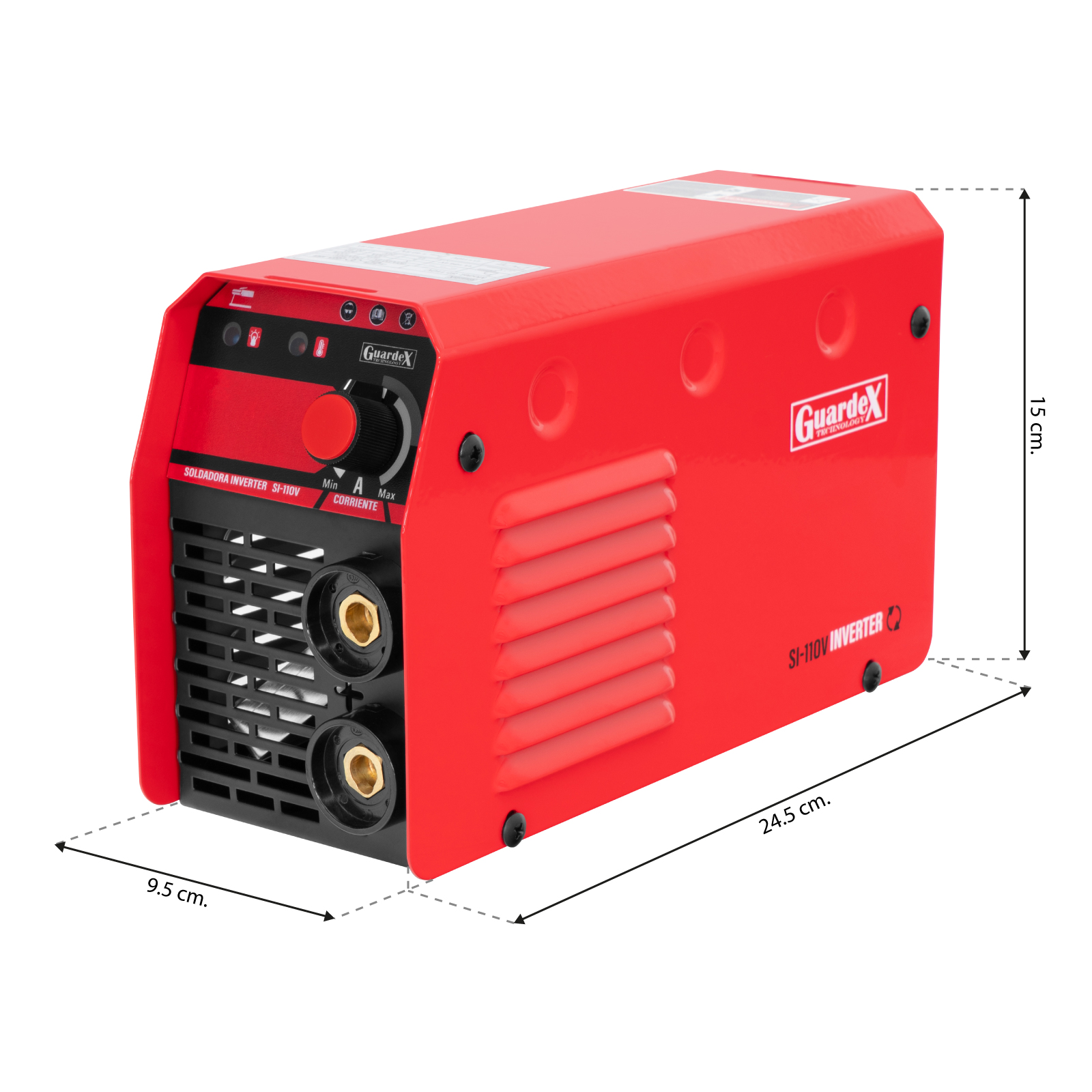 Soldadora Inverter Guardex 110V 210 AMP Incluye Accesorios