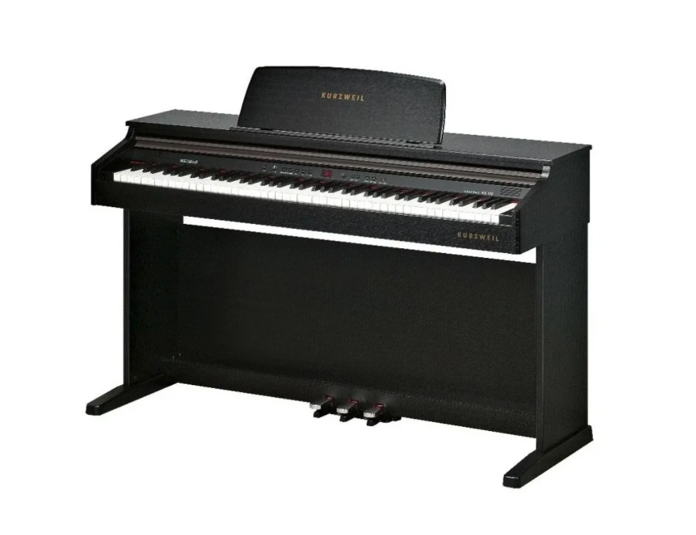 Piano Digital KURZWEIL modelo KA130 color negro, con banco.