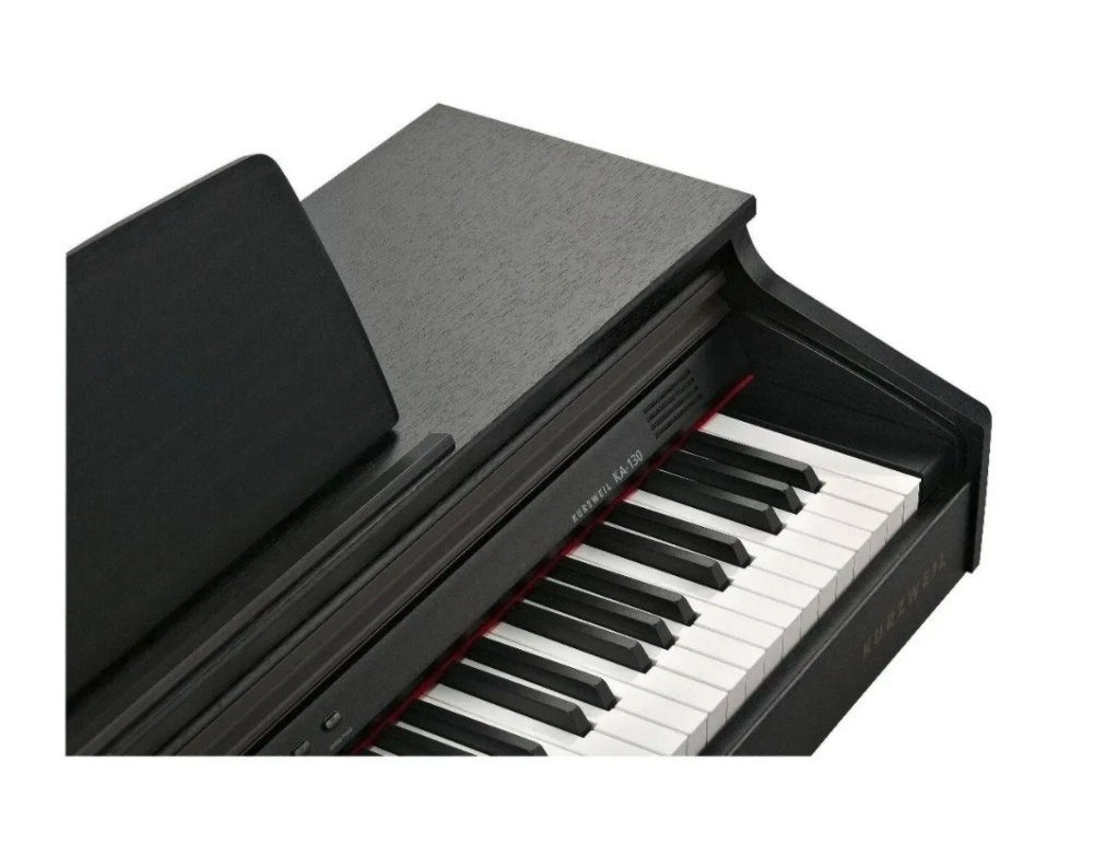 Piano Digital KURZWEIL modelo KA130 color negro, con banco.
