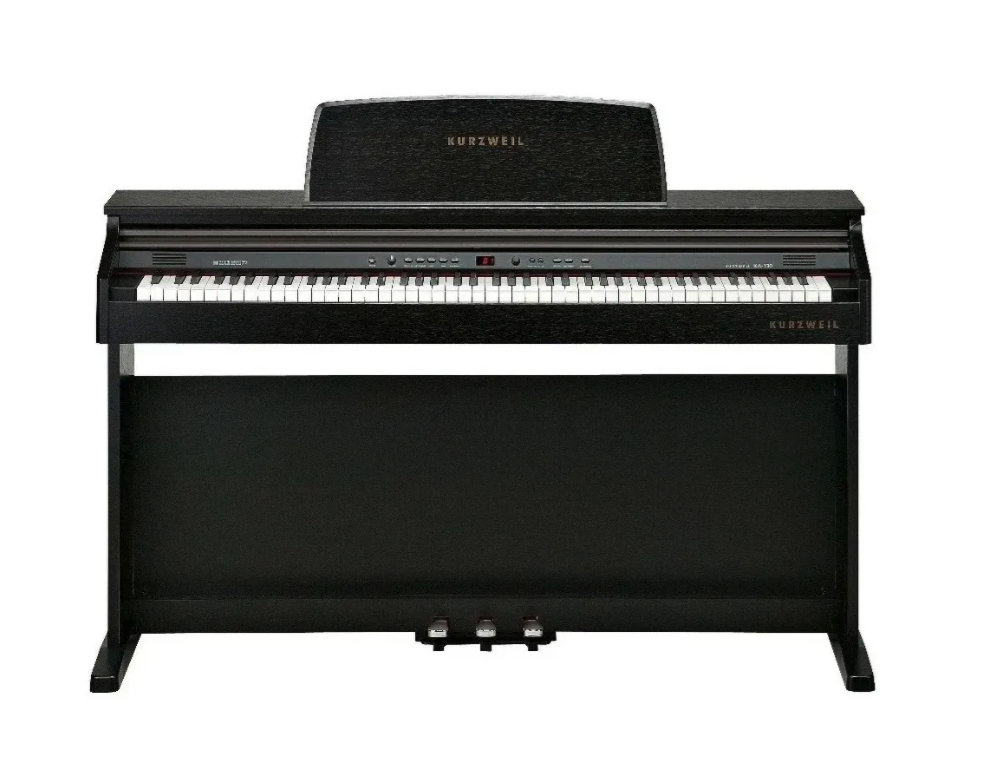 Piano Digital KURZWEIL modelo KA130 color negro, con banco.