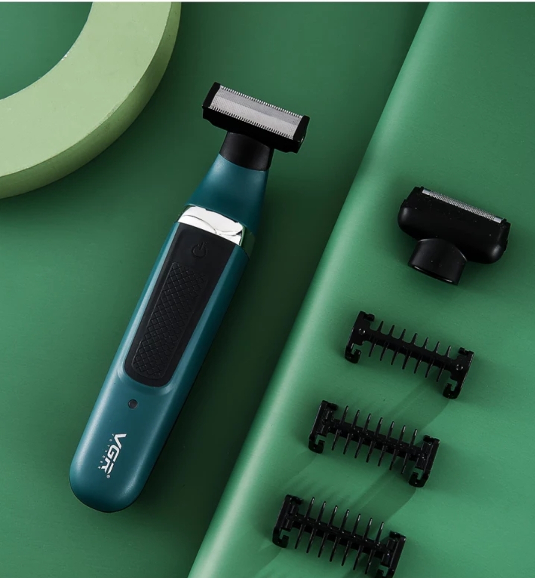 Rastrillo Eléctrico Rasuradora V-393 Recargable Lavable Ipx5, Exlente Rasurado en Seco y Humedo, Resistente al Agua, Con Luz Led Indicador de Carga 