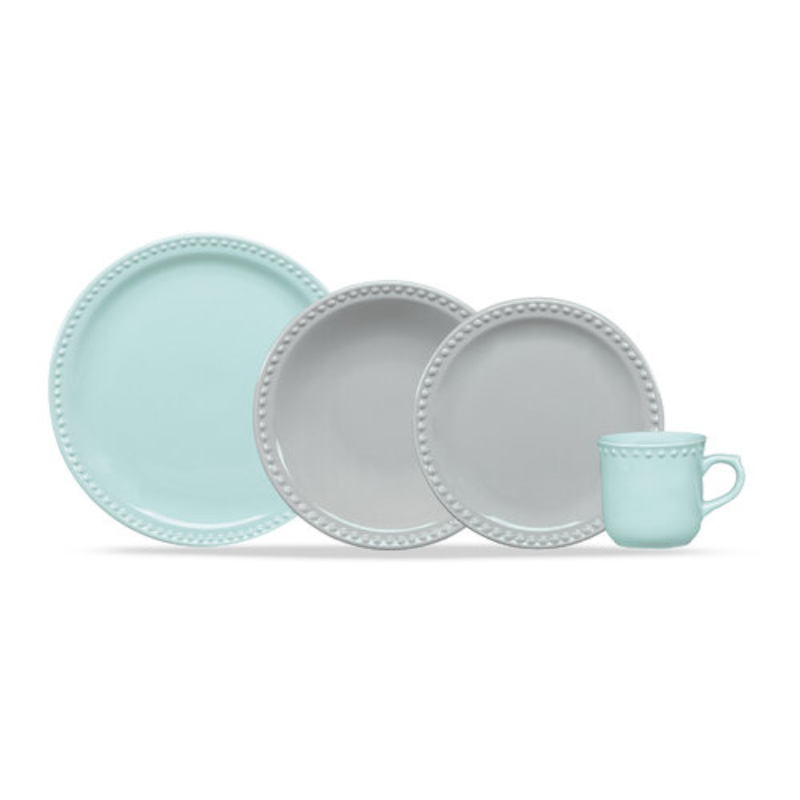 Vajilla Santa Anita 308668 Mauve Vintage 16 Piezas END2**.