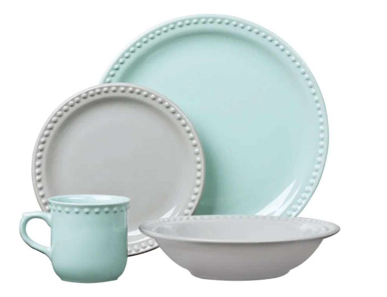 Vajilla Santa Anita 308668 Mauve Vintage 16 Piezas END2**.