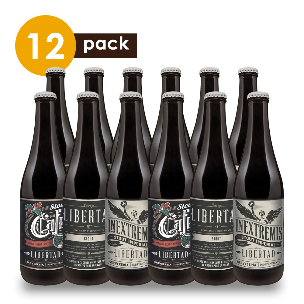 Cerveza Artesanal Libertad Stout Cervexxa Beerpack 12