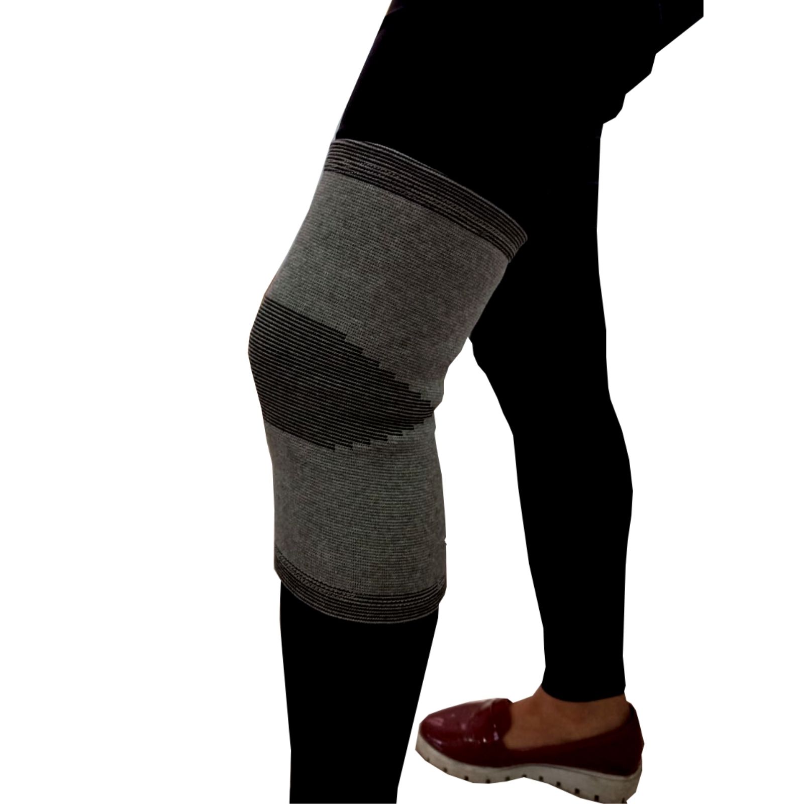 Rodillera Elastica de Bambu Super Confort Beige 