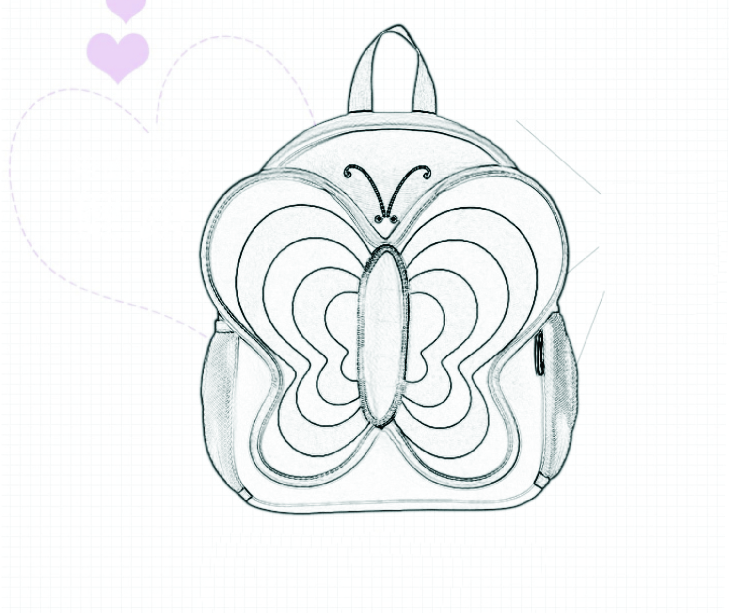 Mochila Mariposa Rosa