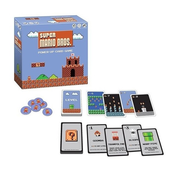 Super Mario Bros Power Up Juego Cartas USAopoly