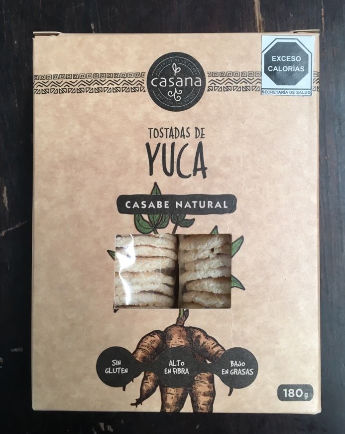 Casabe - Tostadas de Yuca Vegana sin Gluten - 12 empaques de 180 g