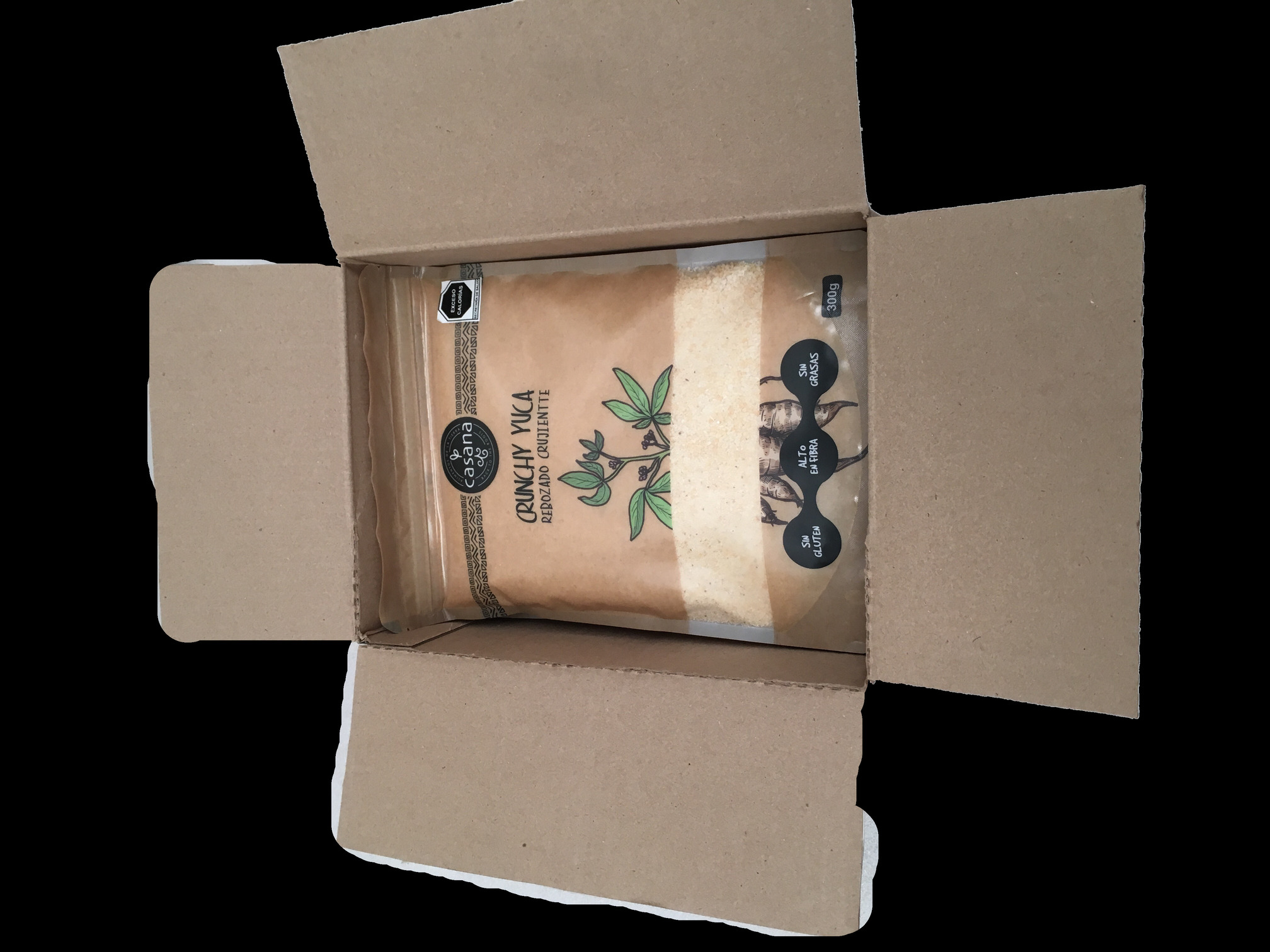 Crunchy Empanizador de Yuca Vegana sin Gluten - 6 empaques de 300 g