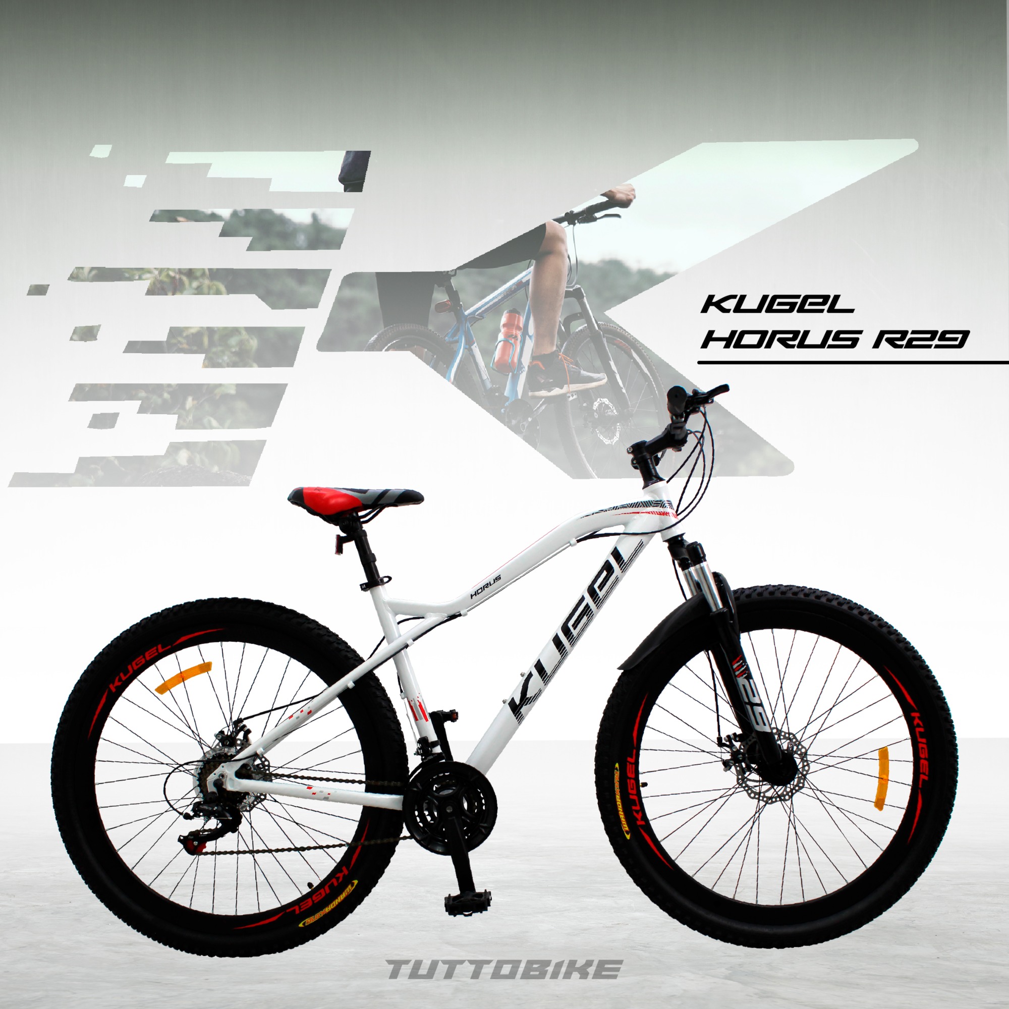 Bicicleta Montaña Rodada 29 21 Velocidades Kugel Horus Blanca