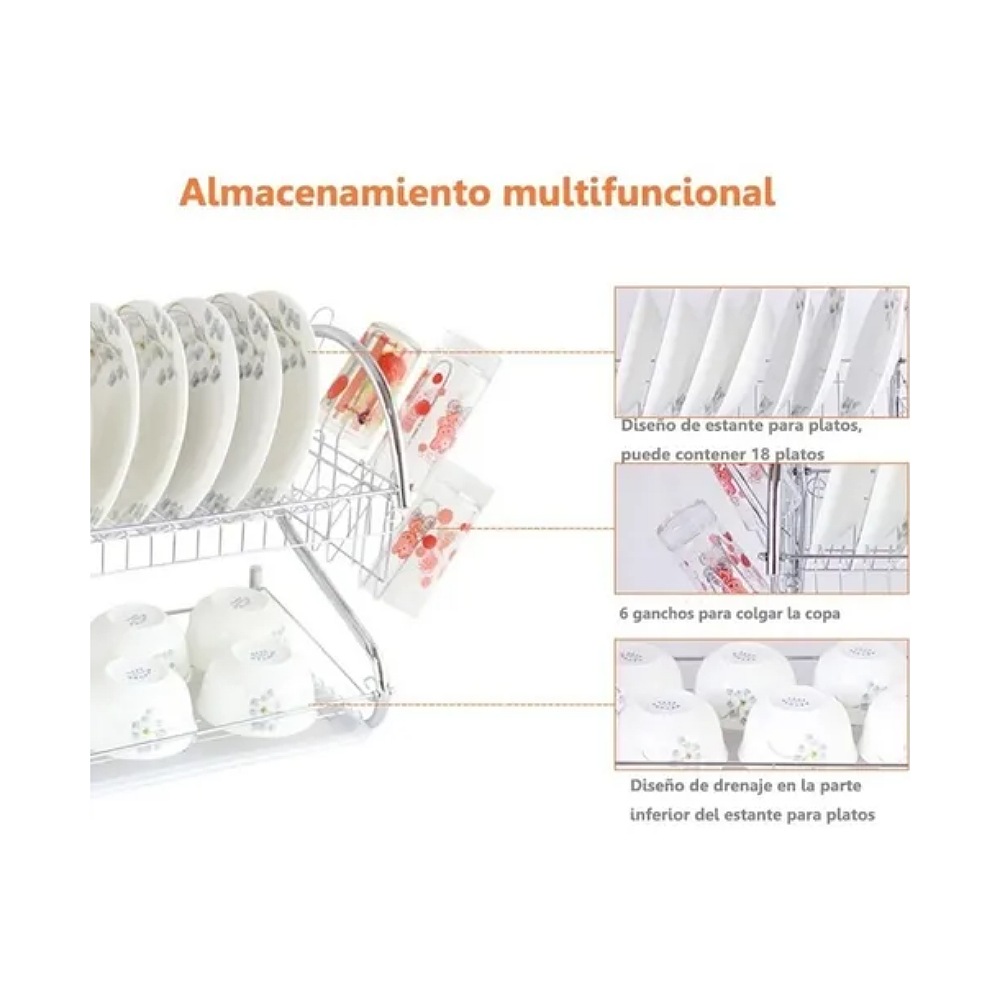 Moderno Acero Inoxidable Escurridor De Platos