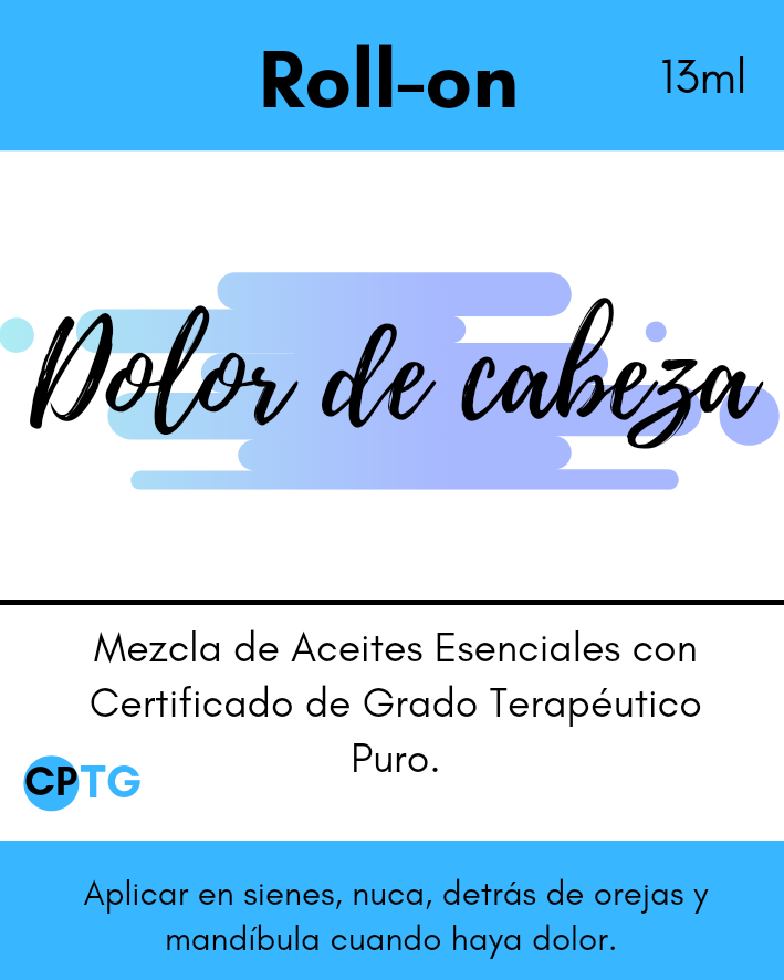Dolor de cabeza - Mezcla de aceites esenciales
