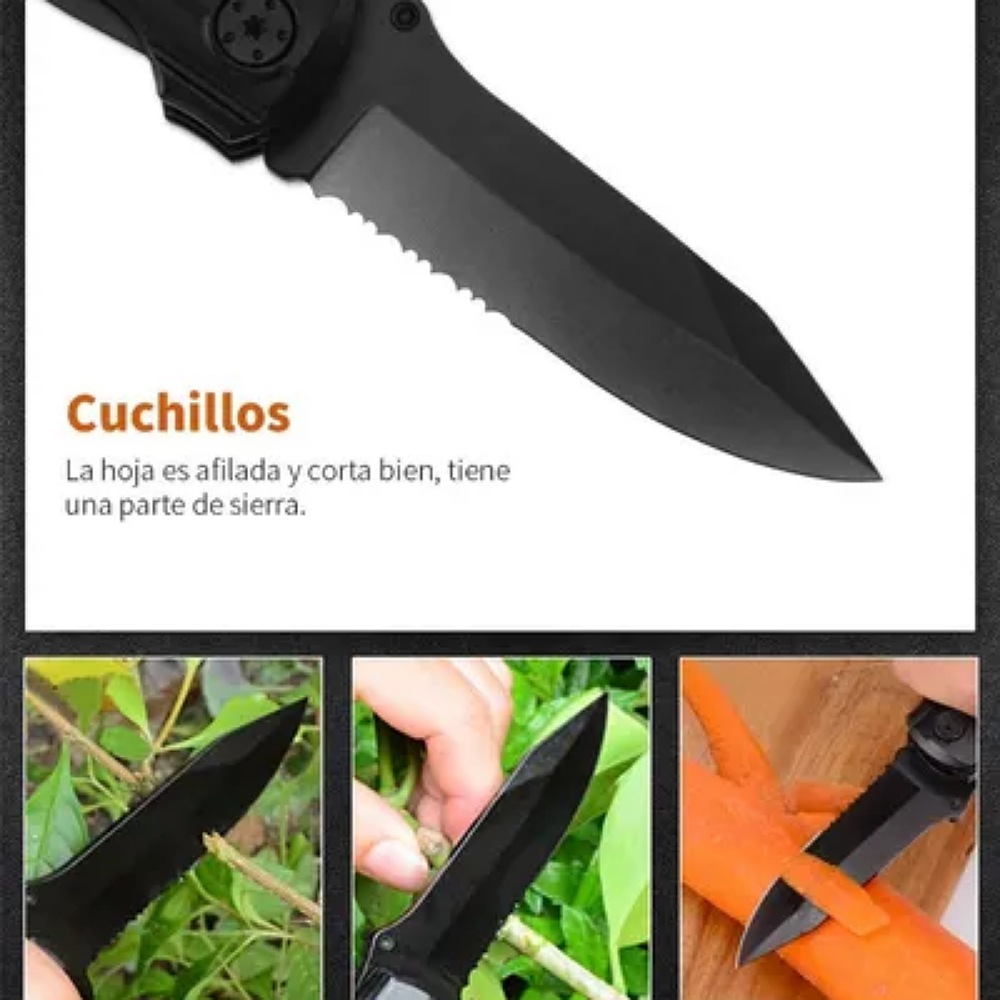 Navajas Multiherramien Acero Inoxidable Camping Pesca Hogar