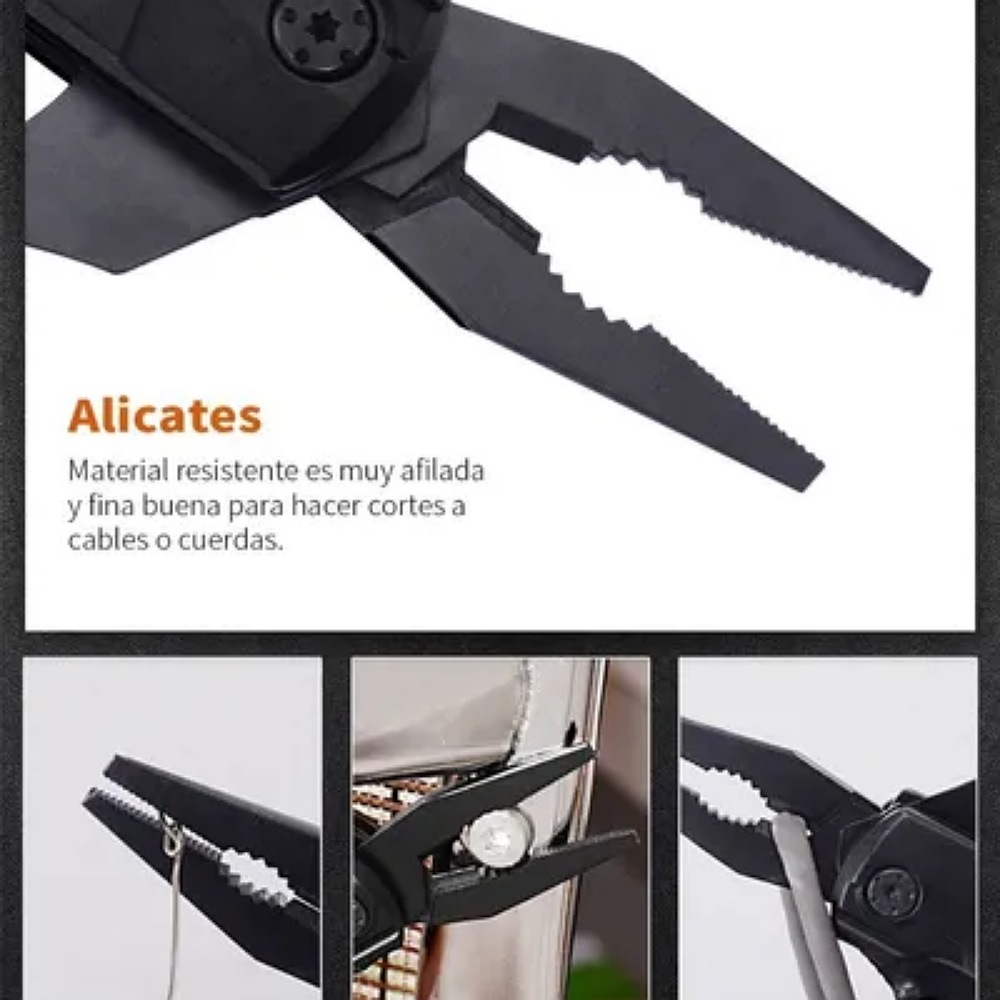 Navajas Multiherramien Acero Inoxidable Camping Pesca Hogar